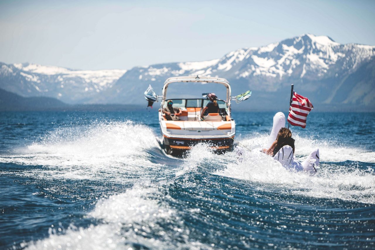 Lake Tahoe boat rental scenic view