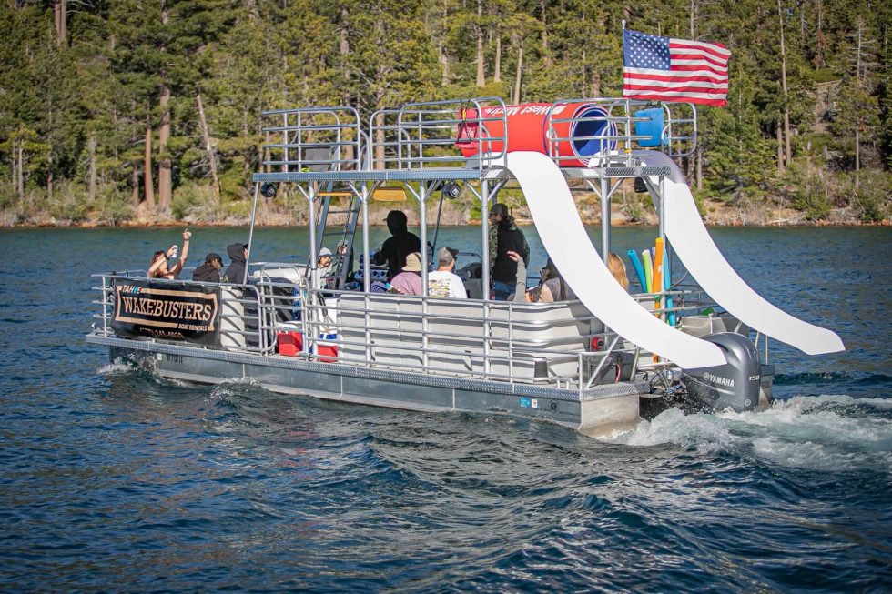 Lake Tahoe Pontoon Boats Lake Tahoe Party Boats Tahoe WakeBusters