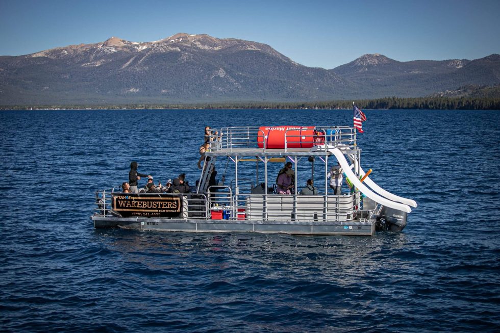 Lake Tahoe Pontoon Boats Lake Tahoe Party Boats Tahoe WakeBusters