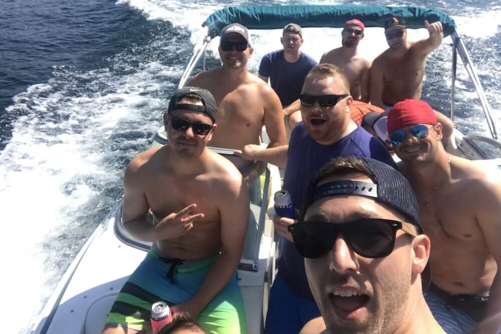 Bachelor party boat rental